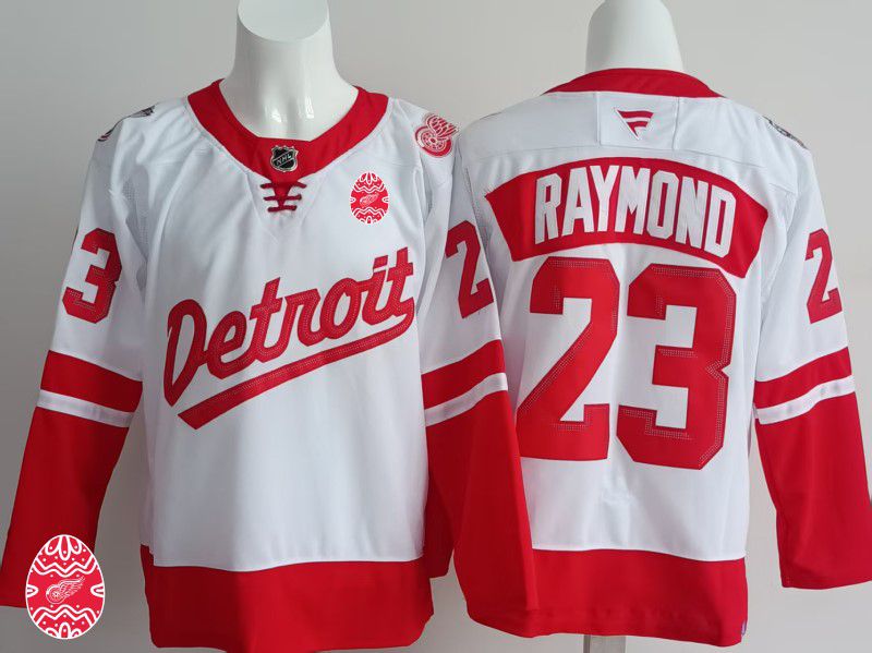Men Detroit Red Wings #23 Raymond White 2025 Fanatics Home Premium NHL Jersey style 3->detroit red wings->NHL Jersey